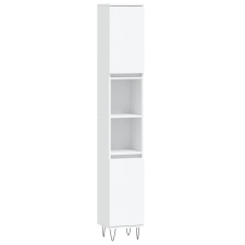 vidaXL fehér szerelt fa fürdőszobaszekrény 30 x 30 x 190 cm (831532) fürdőszoba bútor