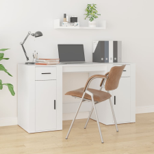 vidaXL fehér szerelt fa íróasztal szekrénnyel íróasztal
