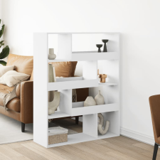 vidaXL fehér szerelt fa könyvespolc 100 x 33 x 125,5 cm bútor