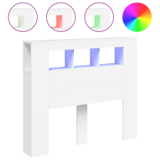 vidaXL fehér szerelt fa LED-es fejtámla 120x18,5x103,5 cm (837337) ágy és ágykellék