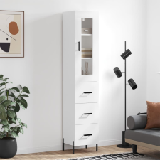 vidaXL fehér szerelt fa magasszekrény 34,5x34x180 cm bútor