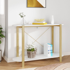 vidaXL fehér szerelt fa tálalóasztal 110x38x75 cm bútor