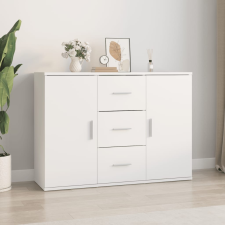 vidaXL fehér szerelt fa tálalószekrény 91x29,5x65 cm bútor