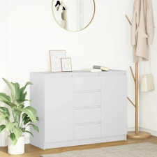 vidaXL fehér szerelt fa tálalószekrény fiókos 100,5x35x76 cm bútor