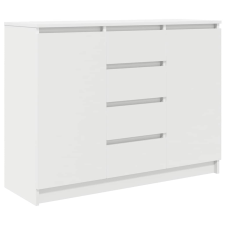 vidaXL fehér szerelt fa tálalószekrény fiókos 100,5x35x76 cm (3328444) bútor