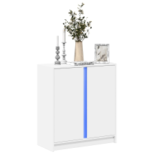 vidaXL fehér szerelt fa tálalószekrény LED-del 77 x 34 x 85 cm bútor
