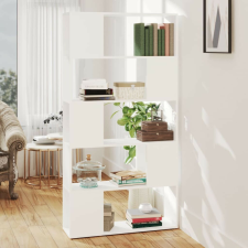 vidaXL fehér szerelt fa térelválasztó könyvszekrény 80 x 24 x 155 cm bútor