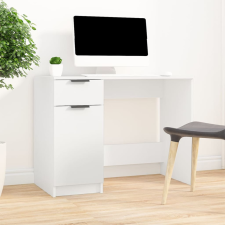 vidaXL fehér színű szerelt fa íróasztal 100 x 50 x 75 cm íróasztal