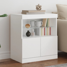 vidaXL fehér tálalószekrény LED-világítással 60 x 37 x 67 cm bútor
