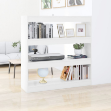 vidaXL Fehér térelválasztó könyvszekrény 100 x 30 x 103 cm bútor