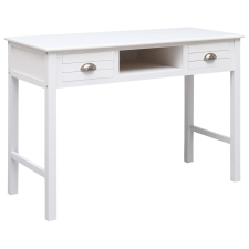 vidaXL fehér tömör császárfa íróasztal 108 x 45 x 76 cm íróasztal