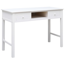 vidaXL fehér tömör császárfa íróasztal 108 x 45 x 76 cm (338537) bútor