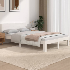 vidaXL fehér tömör fa ágykeret 120 x 190 cm (4FT Small Double) ágy és ágykellék