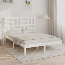 vidaXL fehér tömör fa ágykeret 120 x 200 cm ágy és ágykellék