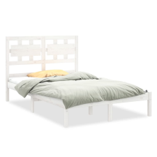 vidaXL fehér tömör fa ágykeret 120 x 200 cm (3105661) ágy és ágykellék