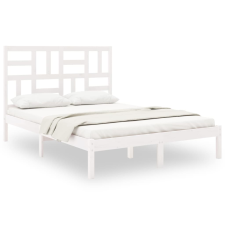 vidaXL fehér tömör fa ágykeret 120 x 200 cm (3105946) ágy és ágykellék