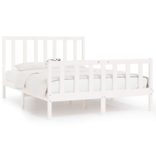 vidaXL fehér tömör fa ágykeret 140 x 190 cm (3105206) ágy és ágykellék