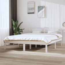 vidaXL fehér tömör fa ágykeret 150 x 200 cm (5FT King Size) ágy és ágykellék