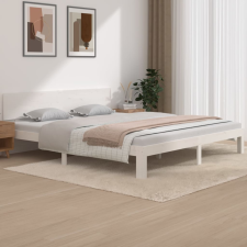 vidaXL fehér tömör fa ágykeret 180 x 200 cm (6FT Super King) ágy és ágykellék
