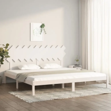 vidaXL fehér tömör fa ágykeret 200 x 200 cm ágy és ágykellék