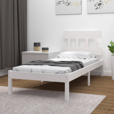 vidaXL fehér tömör fa ágykeret 90 x 190 cm (3FT6 Single) ágy és ágykellék