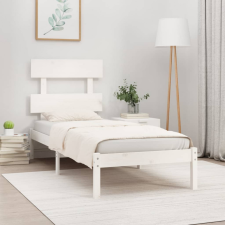 vidaXL fehér tömör fa ágykeret 90 x 200 cm ágy és ágykellék