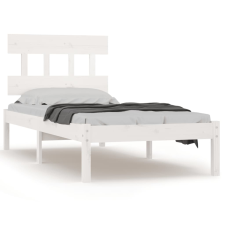 vidaXL fehér tömör fa ágykeret 90 x 200 cm (3104724) ágy és ágykellék