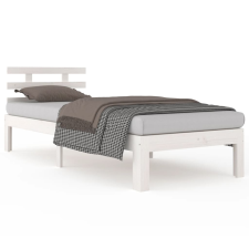 vidaXL fehér tömör fa ágykeret 90 x 200 cm (814740) ágy és ágykellék