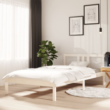 vidaXL fehér tömör fa vágykeret 100 x 200 cm ágy és ágykellék