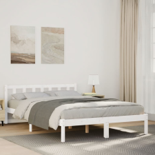 vidaXL fehér tömör fenyő extra hosszú ágykeret matrac nélkül 140x210cm ágy és ágykellék