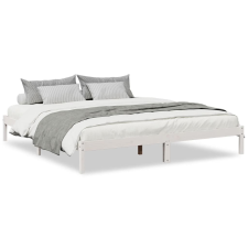 vidaXL fehér tömör fenyő extra hosszú ágykeret matrac nélkül 180x210cm (852411) ágy és ágykellék