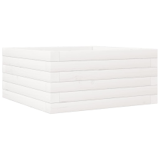 vidaXL fehér tömör fenyő virágláda 50x50x23 cm kerti tárolás