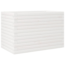 vidaXL fehér tömör fenyő virágláda 70x40x45,5 cm kerti tárolás