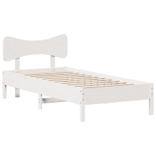 vidaXL fehér tömör fenyőfa ágy matrac nélkül 100 x 200 cm (3328239) ágy és ágykellék