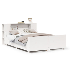 vidaXL fehér tömör fenyőfa ágy matrac nélkül 140x190 cm (3323774) ágy és ágykellék