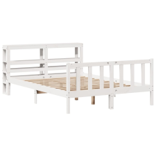 vidaXL fehér tömör fenyőfa ágy matrac nélkül 150 x 200 cm (3305764) ágy és ágykellék