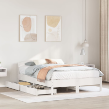 vidaXL fehér tömör fenyőfa ágy matrac nélkül 160 x 200 cm ágy és ágykellék