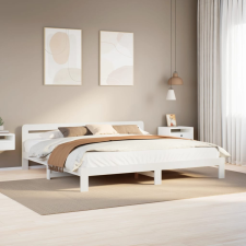 vidaXL fehér tömör fenyőfa ágy matrac nélkül 180 x 200 cm ágy és ágykellék