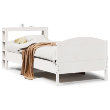 vidaXL fehér tömör fenyőfa ágy matrac nélkül 75 x 190 cm ágy és ágykellék