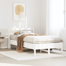vidaXL fehér tömör fenyőfa ágy matrac nélkül 75 x 190 cm ágy és ágykellék