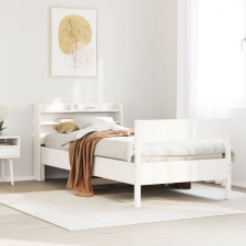 vidaXL fehér tömör fenyőfa ágy matrac nélkül 75 x 190 cm ágy és ágykellék