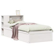 vidaXL fehér tömör fenyőfa ágy matrac nélkül 75 x 190 cm (3323441) ágy és ágykellék