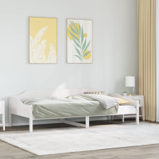 vidaXL fehér tömör fenyőfa ágy matrac nélkül 90 x 200 cm ágy és ágykellék
