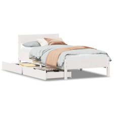 vidaXL fehér tömör fenyőfa ágy matrac nélkül 90 x 200 cm (3301759) ágy és ágykellék