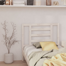 vidaXL fehér tömör fenyőfa ágyfejtámla 106 x 4 x 100 cm ágy és ágykellék