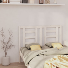 vidaXL fehér tömör fenyőfa ágyfejtámla 126 x 4 x 100 cm ágy és ágykellék