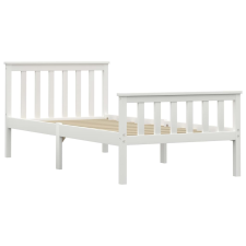 vidaXL fehér tömör fenyőfa ágykeret 100 x 200 cm  (283215) ágy és ágykellék