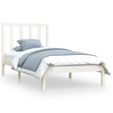 vidaXL fehér tömör fenyőfa ágykeret 100 x 200 cm (3105151) ágy és ágykellék