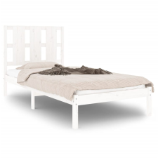 vidaXL fehér tömör fenyőfa ágykeret 100 x 200 cm (3105591) ágy és ágykellék