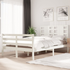 vidaXL fehér tömör fenyőfa ágykeret 120 x 200 cm ágy és ágykellék